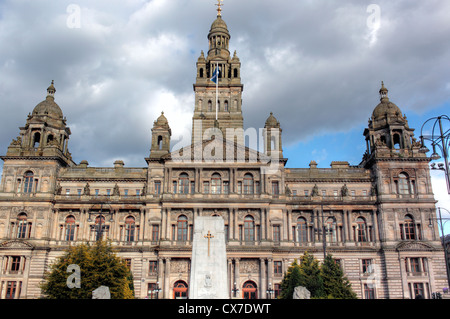 Glasgow City Chambers (1888), George Square, Glasgow, Scotland, Regno Unito Foto Stock