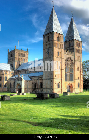 Southwell Minster (XII secolo), southwell, Nottinghamshire, England, Regno Unito Foto Stock