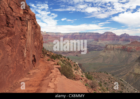 Le viste panoramiche dal South Kaibab Trail nel Parco Nazionale del Grand Canyon Foto Stock