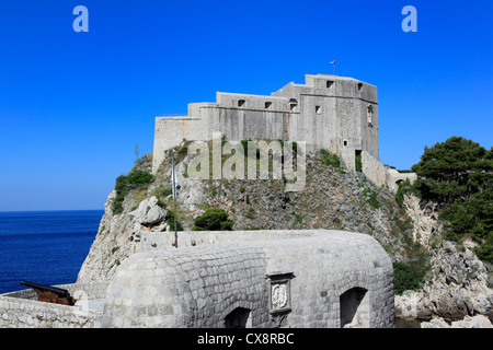 Fortezza di San Lorenzo di Lovrijenac), Dubrovnik, Dalmazia, Croazia Foto Stock