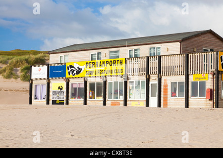 Perranporth Surf Lifesaving Club, Cornwall Inghilterra REGNO UNITO Foto Stock