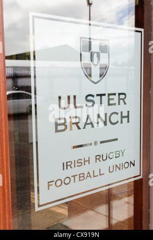 Ulster ramo della Irish Rugby Football Union (IRFU) Foto Stock