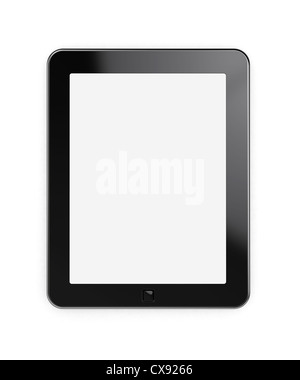 3D render di tablet Pc con schermo vuoto Foto Stock