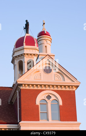 Le cupole e cupola della Santissima Trinità nella cattedrale di New Ulm Minnesota Foto Stock