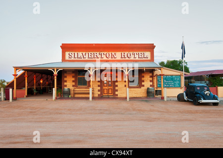 Famoso Silverton Hotel nell'Outback del nuovo Galles del Sud. Foto Stock