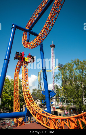 Il Kirnu ride a Linnanmäki Amusement Park Situato nel quartiere Alppiharju di Helsinki Foto Stock