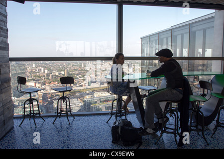 Sky Bar - il trentanovesimo piano Heron Tower - City of London Foto Stock