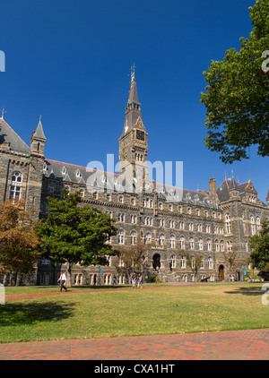 WASHINGTON, DC, Stati Uniti d'America - Healy Hall presso l'Università di Georgetown. Foto Stock