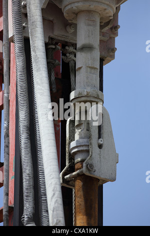 Foro per la perforazione di pozzi Andhra Pradesh in India del Sud Foto Stock