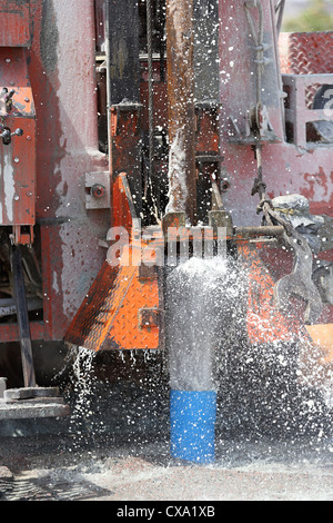 Foro per la perforazione di pozzi Andhra Pradesh in India del Sud Foto Stock