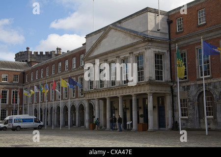 La città di Dublino Eire UE originariamente la residenza del viceré gli Appartamenti di Stato sono le più importanti camere cerimoniali in Irlanda Foto Stock