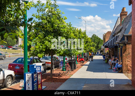 Broadway Cafe su Broadway Street nello storico quartiere di Westport, Kansas City, Missouri, Stati Uniti d'America Foto Stock