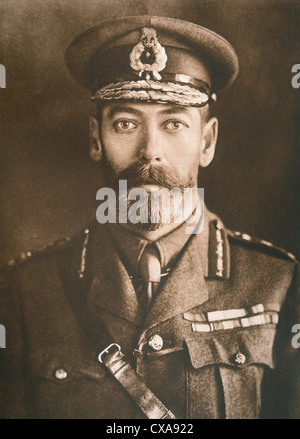 George V (1865-1936), Re del Regno Unito e i domini britannici (1910-1936), Ritratto Foto Stock