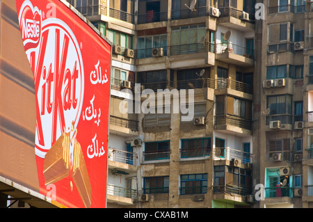 Pubblicità affissioni Cairo Egitto Foto Stock