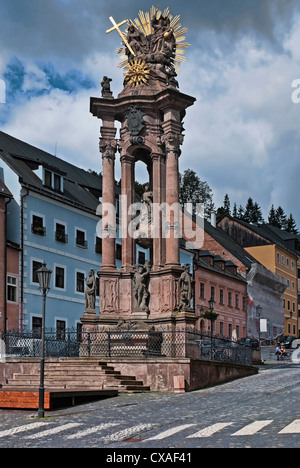 Banska Stiavnica - la colonna della Santa Trinità Foto Stock