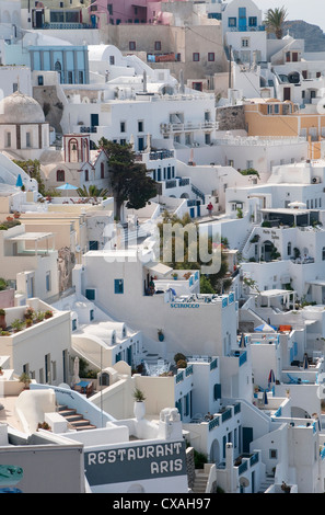 Fira, Santorini, Grecia Foto Stock