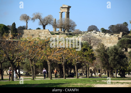 Rodi, il Tempio di Apollo sul Monte Smith Foto Stock