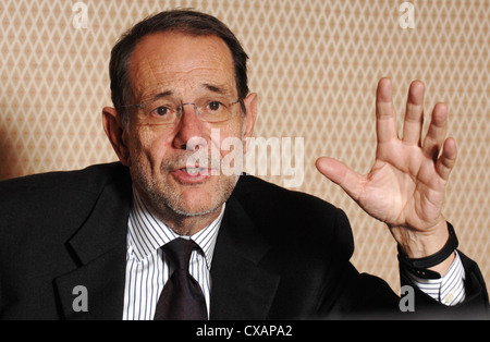 Javier Solana, la politica estera europea chief Foto Stock