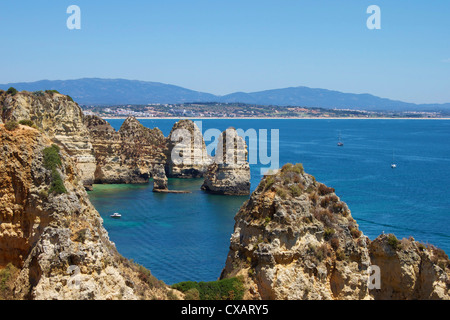 Ponta da Piedade, Lagos, Algarve, Portogallo, Europa Foto Stock