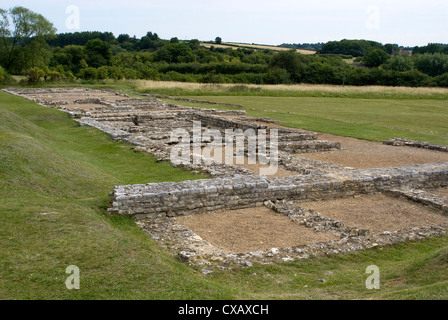 North Leigh villa romana, i resti di una grande casa padronale risalente al 1° al III secolo D.C., North Leigh, Oxfordshire Foto Stock