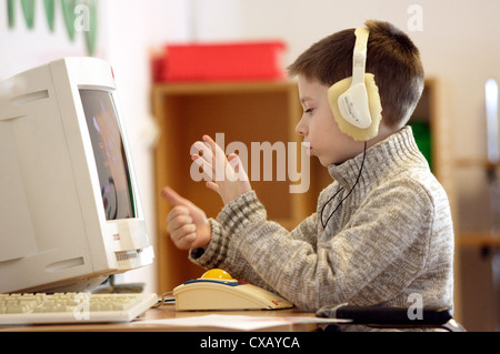 Scuola disabili Casa Minunata in Oradea, Romania Foto Stock