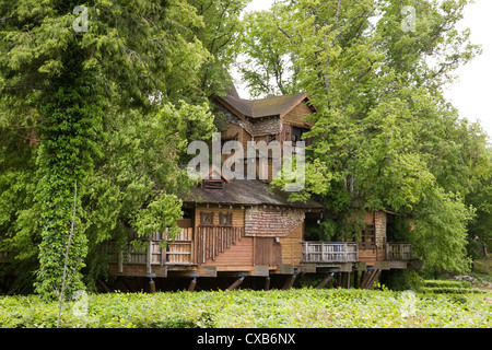 La struttura Casa a Alnwick Giardini in Northumberland, Inghilterra Foto Stock