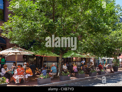 Hannegans ristorante e pub, a nord la seconda strada in Laclede's Landing sullo storico riverfront, St Louis, Missouri, Stati Uniti d'America Foto Stock