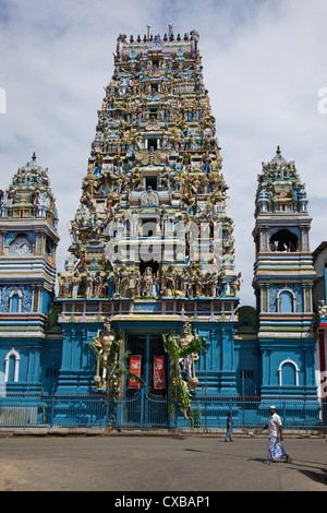 Tempio indù, Colombo, Sri Lanka, Asia Foto Stock