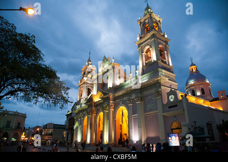 La Iglesia Catedral, la cattedrale principale su 9 julio square,città di Salta, Argentina. Foto Stock