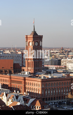 Berlino, Red Town Hall in Berlin-Mitte Foto Stock