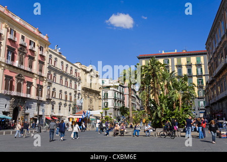 Piazza Dante a Napoli, Campania, Italia, Europa Foto Stock