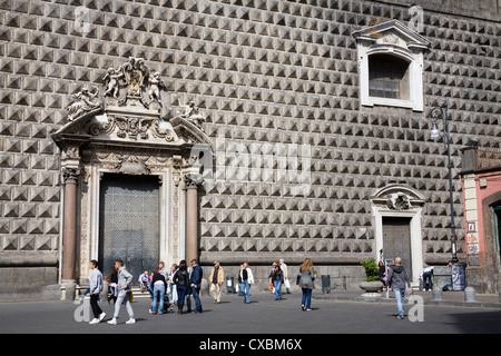 Gesu Nuovo Chiesa di Napoli, Campania, Italia, Europa Foto Stock