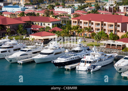 Yacht Haven Marina Grande, Charlotte Amalie, San Tommaso Isola, U.S. Isole Vergini, West Indies, dei Caraibi e America centrale Foto Stock