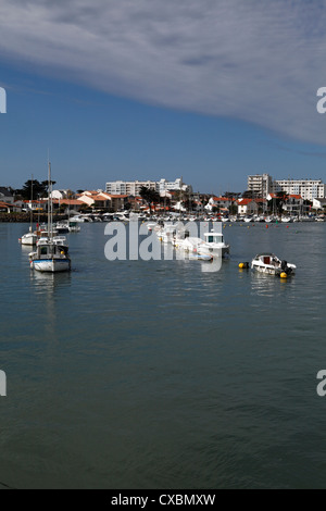 St Giles Croix de Vie St Gilles Croix de Vie, Vendee, Francia. Foto Stock