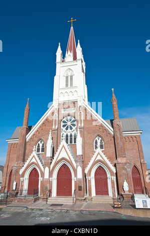 Santa Maria in montagna Chiesa, Nevada la prima chiesa cattolica romana costruita nel 1868, Virginia City, Nevada Foto Stock