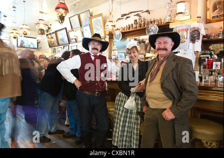 Benna di 3 volumi di sangue risalente al 1876, Virginia City, Nevada, Stati Uniti d'America, America del Nord Foto Stock