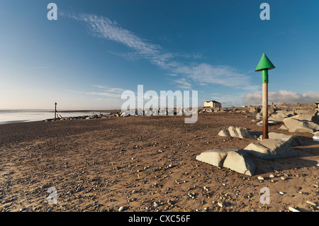 Dinas Dinlle vicino a Caernarfon in Galles del Nord Foto Stock