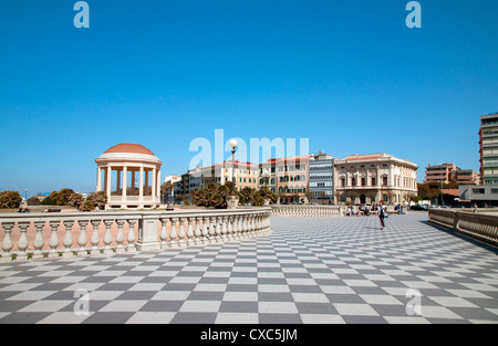 Mascagni terrazza (Terrazza Mascagni), Livorno, Toscana, Italia, Europa Foto Stock