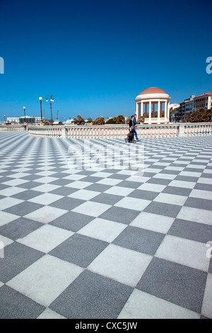 Mascagni terrazza (Terrazza Mascagni), Livorno, Toscana, Italia, Europa Foto Stock