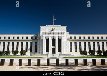 Gli Stati Uniti Federal Reserve Edificio, Washington D.C., Stati Uniti d'America, America del Nord Foto Stock