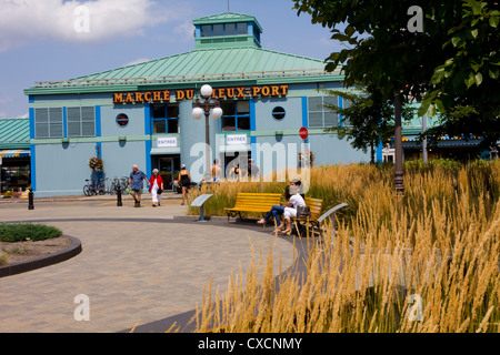 Le Marche du Vieux Port (porto vecchio mercato), Québec, Canada Foto Stock