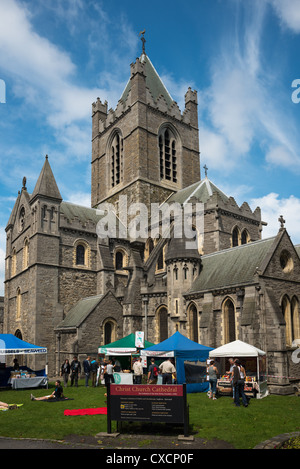 La cattedrale di Christ Church, Dublino Repubblica di Irlanda. Foto Stock