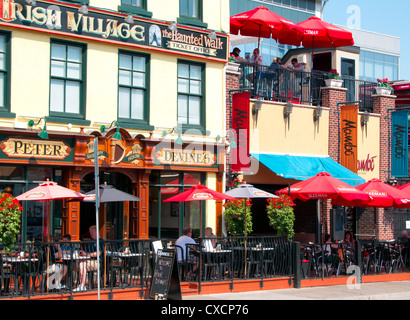 Il marciapiede pub di Byward Market, Ottawa, Ontario, Canada Foto Stock