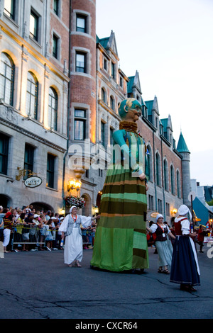 Nuovo France Festival parade, Québec, Canada Foto Stock