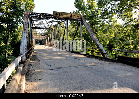 Devil's Gomito Road Bridge, Route 66, Missouri, Stati Uniti d'America Foto Stock