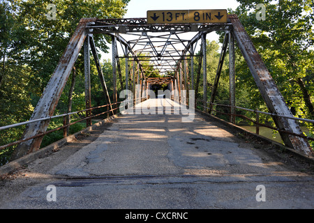 Devil's Gomito Road Bridge, Route 66, Missouri, Stati Uniti d'America Foto Stock