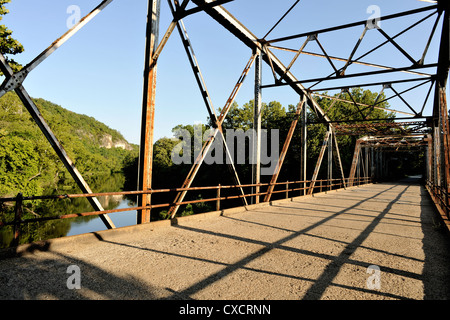 Devil's Gomito Road Bridge, Route 66, Missouri, Stati Uniti d'America Foto Stock