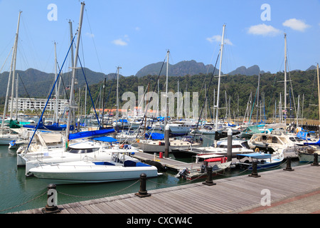 Yacht Harbour, l'Isola di Langkawi, Malesia Foto Stock