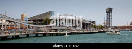 Centro commerciale e cinema Cine Mare Magnum a Port Vell di Barcellona, in Catalogna, Spagna, Europa Foto Stock