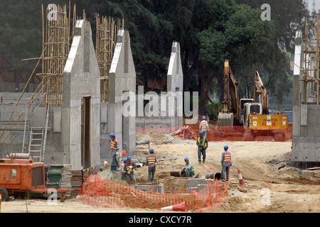 Hong Kong, che istituisce l'area stabile per l'Olympic Equestrian Games 2008 Foto Stock